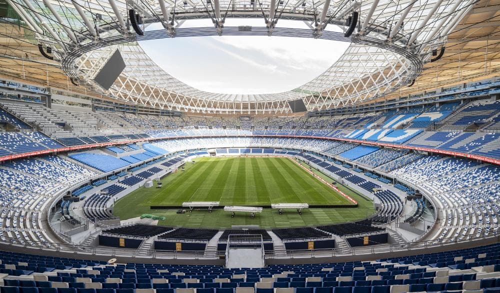 Inside LYNPA Premier Sound Installation at Grand Stade de Tanger